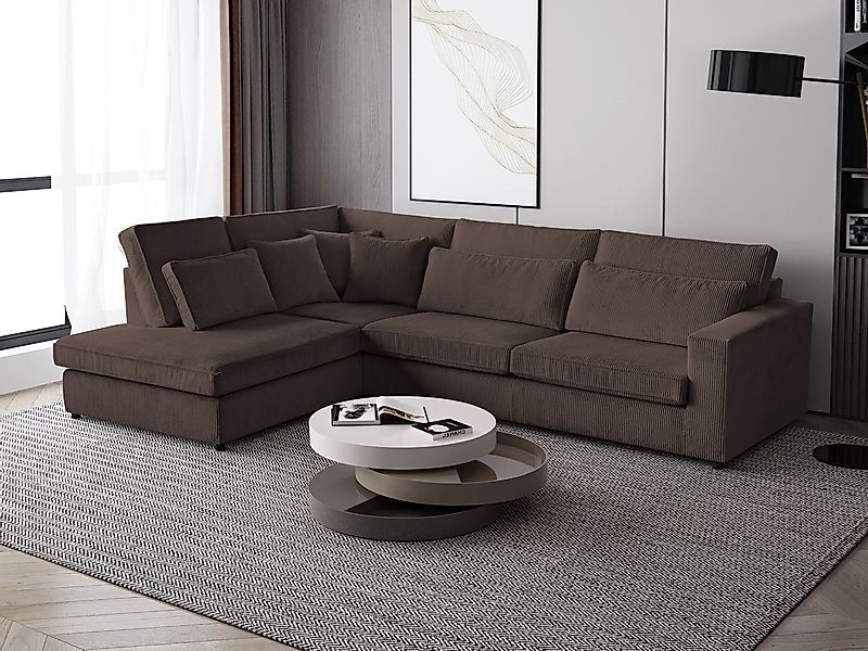 Beautysofa Ecksofa mit dekorativen Kissen PARMA, günstig online kaufen