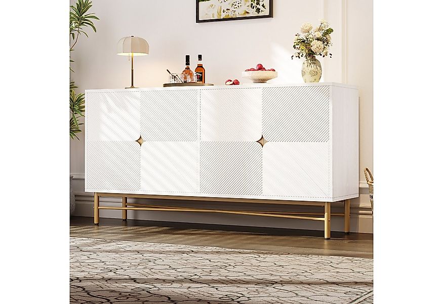 Flieks Sideboard mit 4 Türen und verstellbaren Einlegeböden (1 St., 160×40× günstig online kaufen