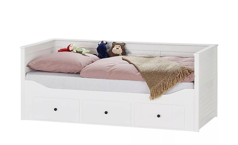 Landhaus-Tagesbett - weiß - 97,9 cm - 85,7 cm - 211 cm - Betten > Bettgeste günstig online kaufen