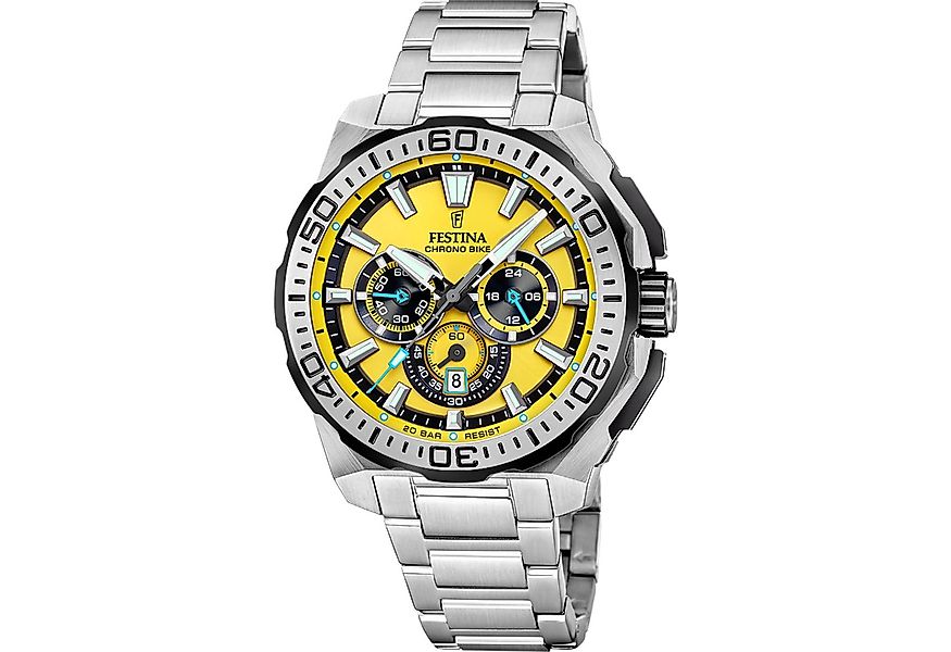 Festina Chronograph Festina Chrono Bike F20724/4 - gelbes Zifferblatt günstig online kaufen