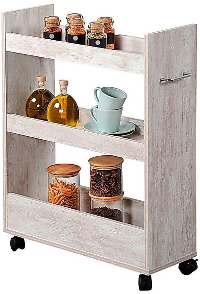 KESPER® Küchenwagen Nischenregal, weiß gekälkt, FSC günstig online kaufen