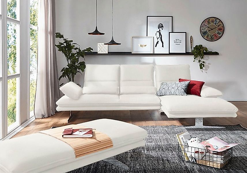 W.SCHILLIG Ecksofa »broadway, Designsofa mit tollem Sitzkomfort, L-Form«, S günstig online kaufen