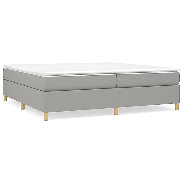 vidaXL Boxspringbett Hellgrau 200x200 cm Stoff1358946 günstig online kaufen