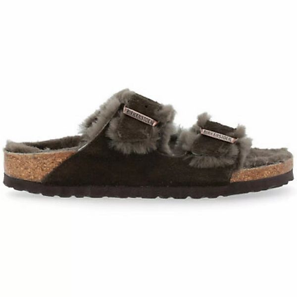 Birkenstock  Damenschuhe Arizona Sandale aus braunem Fell günstig online kaufen