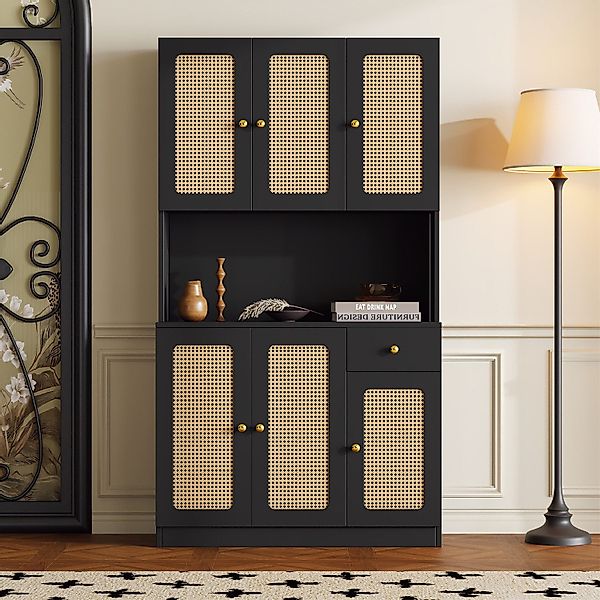 autolock Highboard Rattan-Highboard - mit 6 günstig online kaufen
