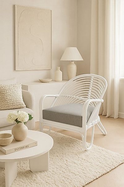 moebel-direkt-online Loungesessel Rattansessel mit Sitzkissen günstig online kaufen