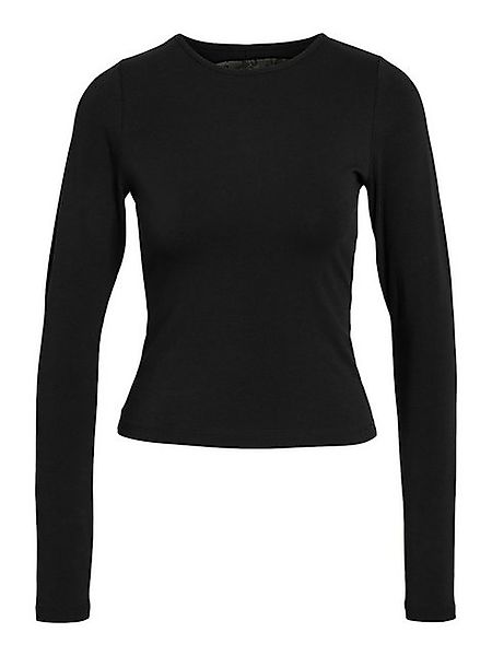 Noisy may Shirttop eng anliegend Langarm Rundhals Spitzen-Details NMASH L/S günstig online kaufen