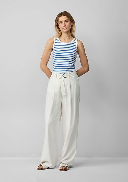 s.Oliver Stoffhose Wide-Leg-Hose aus Viskosemix mit günstig online kaufen