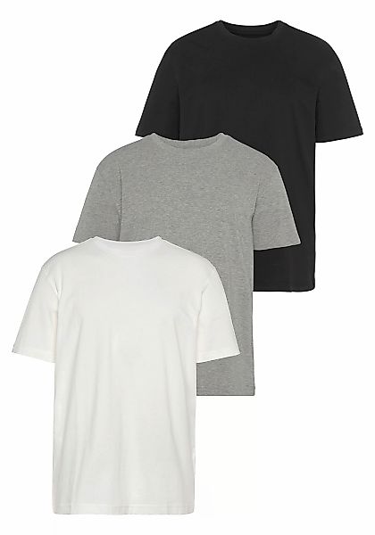 Mans World T-Shirt "neue Farben", Kurzarm, unifarben, Rundhals, aus Baumwol günstig online kaufen