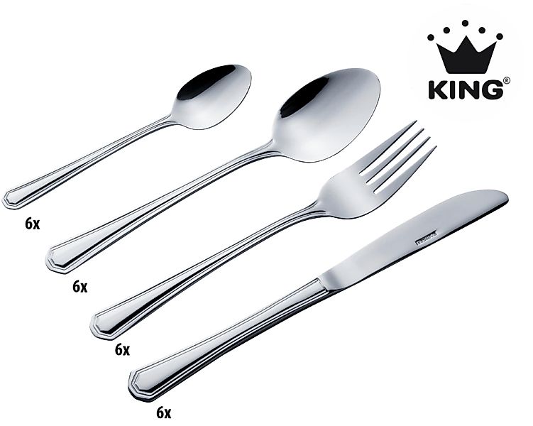 KING Besteck-Set ""Düsseldorf"" Besteck im zeitlosen Design günstig online kaufen