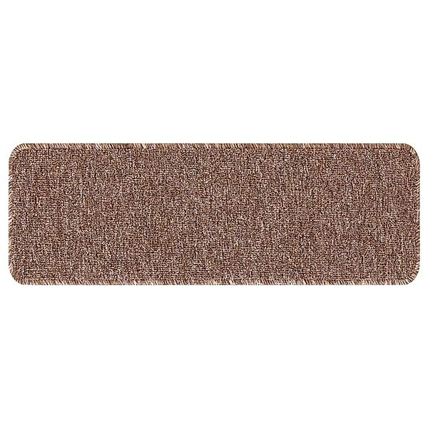 vidaXL Rutschfeste Treppenmatten 15 Stk Braun 60 x 25 cm PP 4019806 günstig online kaufen