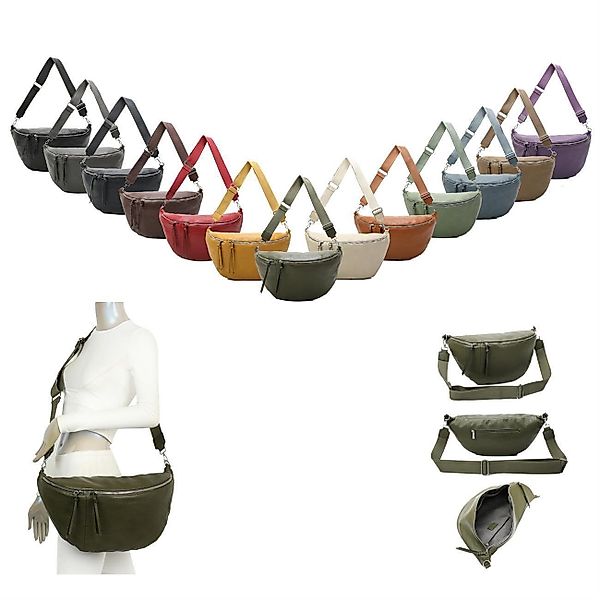ITALYSHOP24 Schultertasche Damen XXL Tasche CrossBody günstig online kaufen