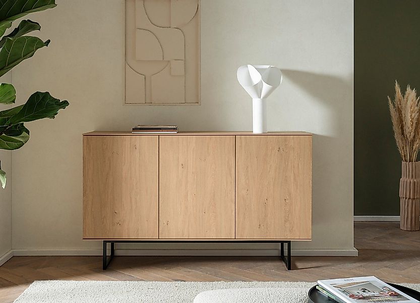 Home affaire Sideboard Lund, moderner Schrank, Kommode mit Kufengestell, au günstig online kaufen