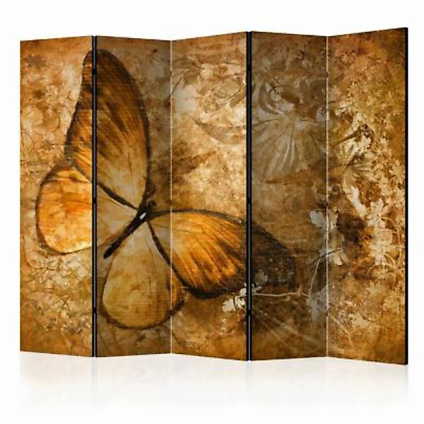 artgeist Paravent butterfly (sepia) II [Room Dividers] mehrfarbig Gr. 225 x günstig online kaufen