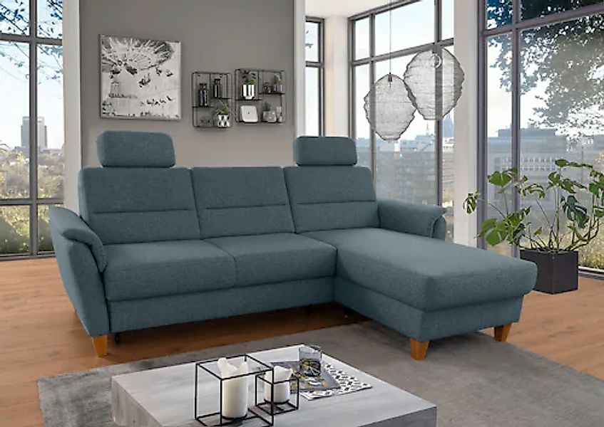 Home affaire Ecksofa »Palmera L-Form, B: 244 cm« optional Bettfunktion & Be günstig online kaufen