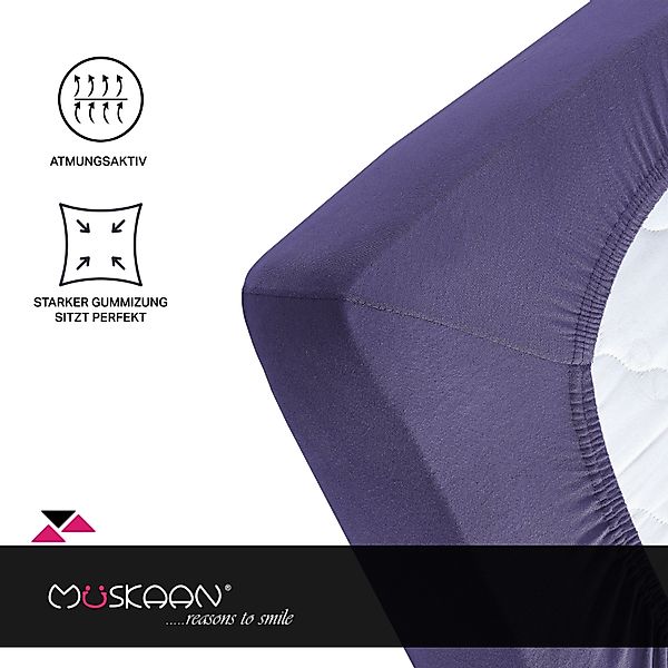 Müskaan Spannbettlaken 180x200 - 200x220 Boxspringbett günstig online kaufen