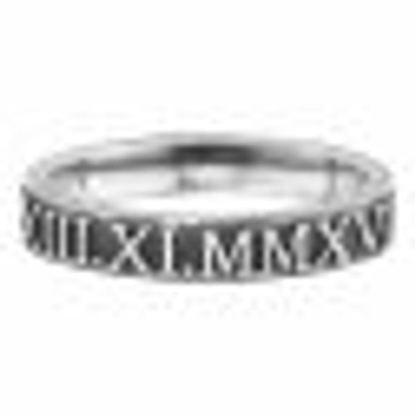 Ring Silber 925 matt-oxidiert mit römischen Zahlen günstig online kaufen