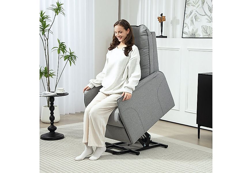 HOMCOM Relaxsessel mit Aufstehhilfe Elektrisch TV-Sessel mit Fernbedienung, günstig online kaufen