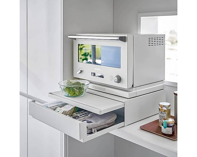 Yamazaki Küchenregal "Tower" Ausziehtablett und Schublade für die Arbeitspl günstig online kaufen