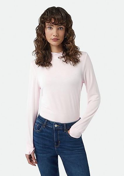 comma casual identity Langarmshirt Semitransparentes Longsleeve mit Logosti günstig online kaufen