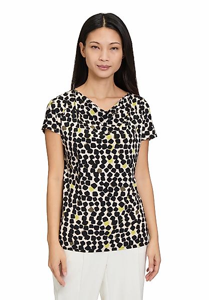 Betty Barclay Kurzarmshirt "Damen Printshirt mit Wasserfallausschnitt", 1 S günstig online kaufen