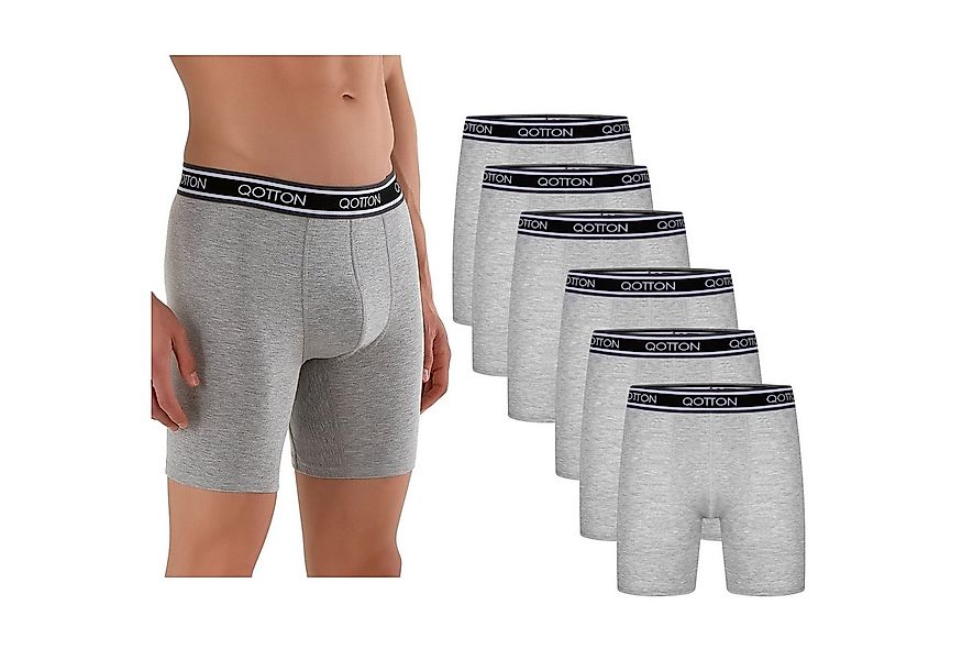 Qotton Boxershorts Langes Bein 6er Pack Baumwolle Boxershorts Unterwäsche H günstig online kaufen