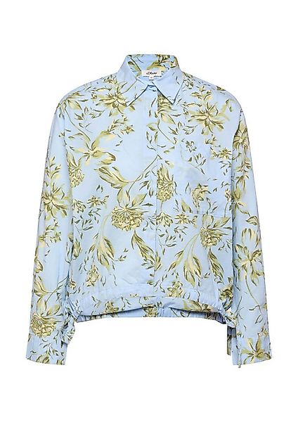 s.Oliver Langarmbluse Bluse Leichte Hemdbluse aus Baumwollvoile mit Schleif günstig online kaufen