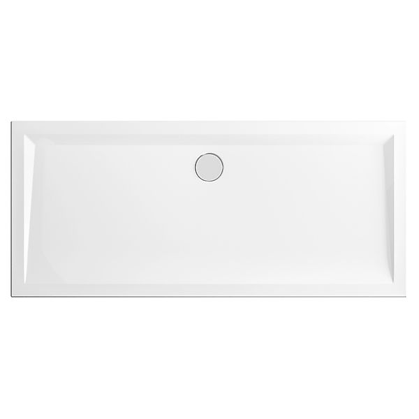 Schulte Duschwannen-Set Extraflach Rechteck 180 cm x 80 cm Alpinweiß günstig online kaufen