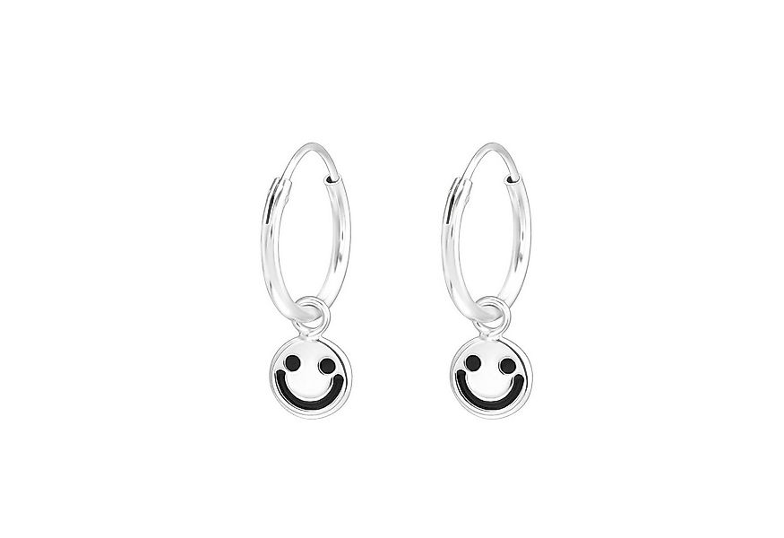 ALEXANDER YORK Paar Creolen Charm-Ohrringe SMILEY, 2-tlg., 925 Sterling Sil günstig online kaufen