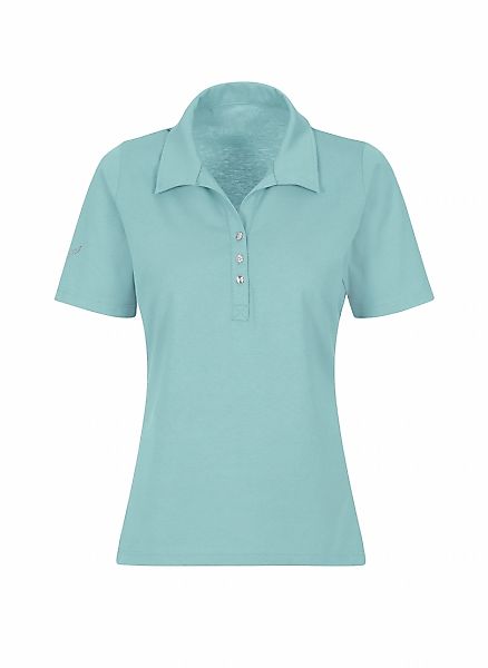 Trigema Poloshirt "TRIGEMA Poloshirt aus Baumwolle mit Kristallsteinen" günstig online kaufen