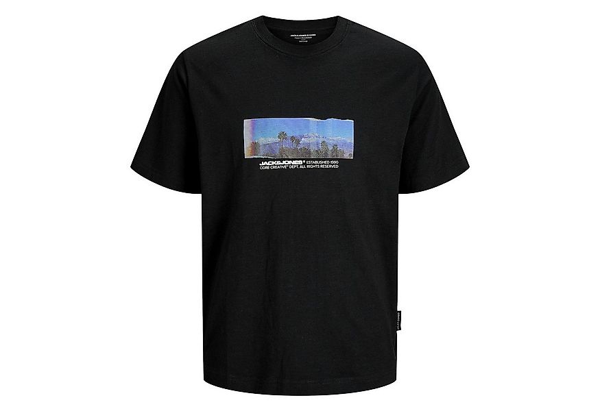 Jack & Jones T-Shirt JCOSAGO Photo Slub Tee SS Crew Neck mit Print auf der günstig online kaufen