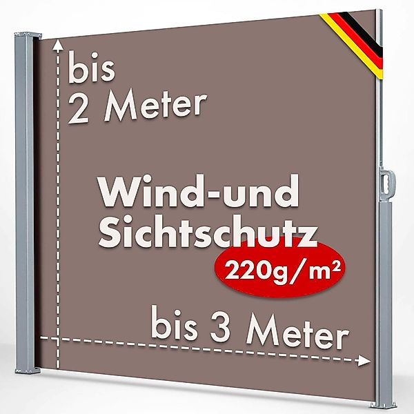 Karat Seitenmarkise für Balkon und Terrasse, günstig online kaufen