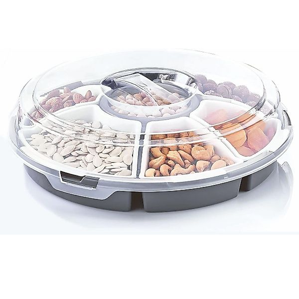 Mojawo Uhrenbox Servierset Servierplatte Snackschale 6 günstig online kaufen