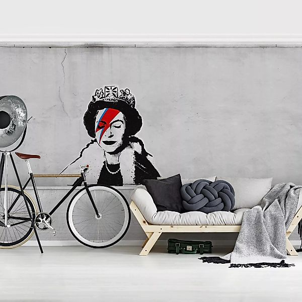 Fototapete Queen Lizzie Stardust - Brandalised ft. Graffiti by Banksy günstig online kaufen