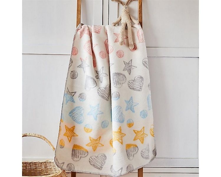 Babydecke 90x120 cm - flauschig weich - Kuscheldecke, SEI Design günstig online kaufen