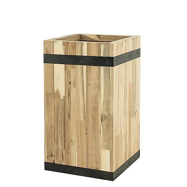 Pflanzwerk® Pflanzkübel Tower - Akazien Holz - 55 cm x 35 cm x 35 cm günstig online kaufen
