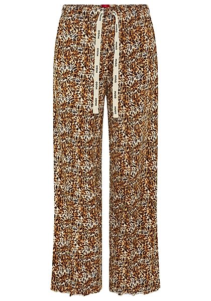 HUGO Pyjamahose elastischer Bund, gerader Schnitt, günstig online kaufen