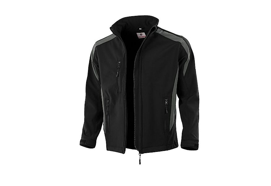 Qualitex Workwear Softshelljacke Softshelljacke schwarz/grau, Gr. L günstig online kaufen