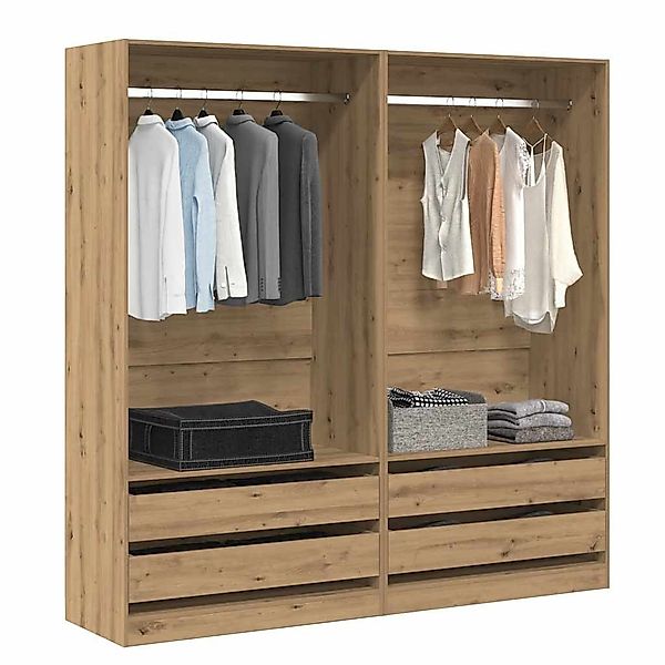 vidaXL Kleiderschrank Kleiderschrank Artisan-Eiche 100x50x200 cm günstig online kaufen