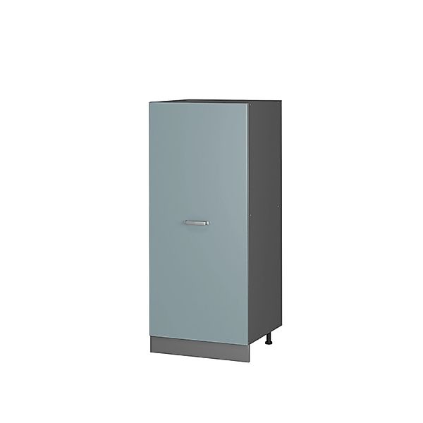 Vicco Hochschrank R-Line Küchenkommode Blau-Grau/Anthrazit 60 cm günstig online kaufen