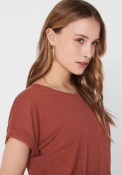 ONLY T-Shirt "ONLMOSTER – Kurzarmshirt mit Aufschlag und klassischem Look", günstig online kaufen