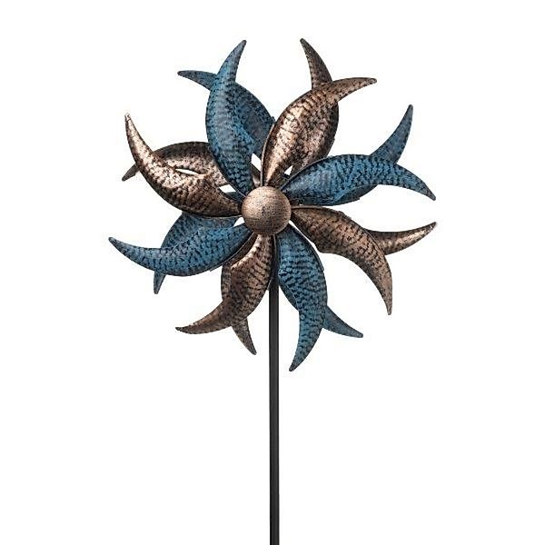finehomegarden Deko-Windrad Metall Windspiel Doppelt Gartendeko günstig online kaufen