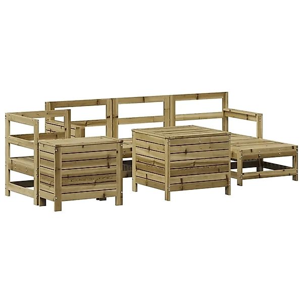 vidaXL 7-Tlg Garten-Sofagarnitur Kiefernholz Imprägniert 3250543 günstig online kaufen