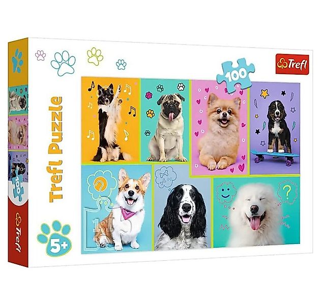 Trefl Puzzle Puzzle In der Welt des Hundes 100 Teile, Puzzleteile günstig online kaufen
