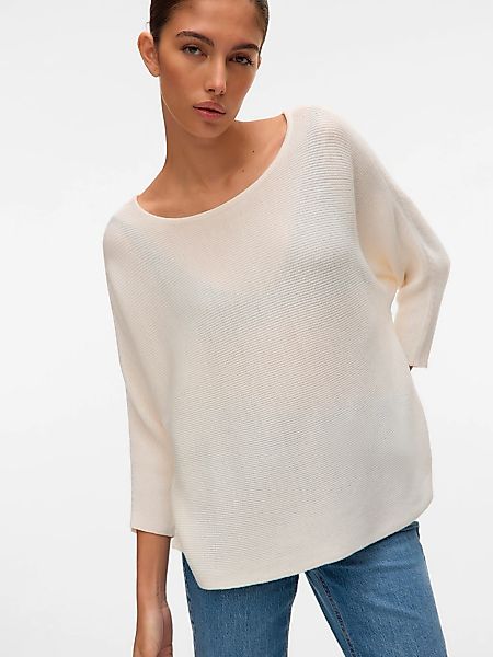 Vero Moda 3/4 Arm-Pullover "VMNORA 3/4 BOATNECK BLOUSE NOOS" mit Fledermaus günstig online kaufen