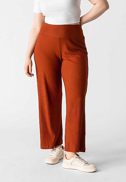 Les Lunes Stoffhose MICHELLE Rib Wide Leg LENZING™ ECOVERO™ Viskose, femini günstig online kaufen