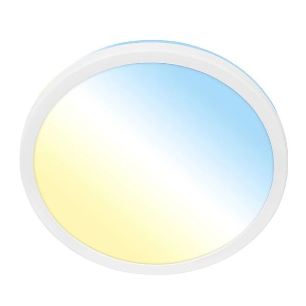 Briloner LED-Deckenleuchte Kada CCT Ultraflach Ø 29,5 cm x 2,8 cm Weiß günstig online kaufen