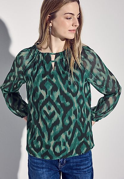 STREET ONE Chiffonbluse mit grafischem Muster günstig online kaufen