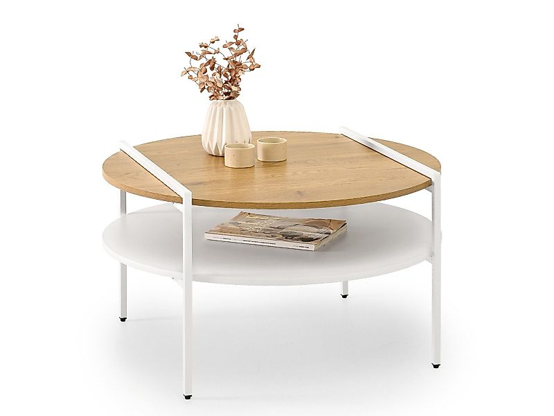 Compleo Couchtisch mit Regale, Moderne Kaffeetisch, günstig online kaufen