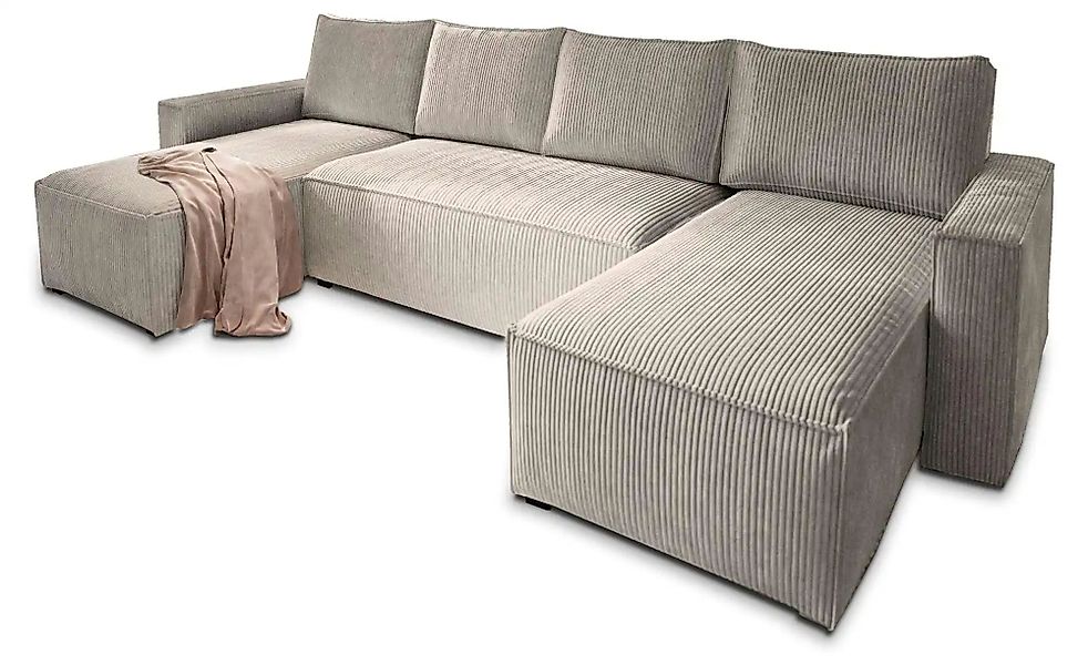 MASSENO Wohnlandschaft mit Schlaffunktion Aspra ¦ beige ¦ Maße (cm): B: 295 günstig online kaufen